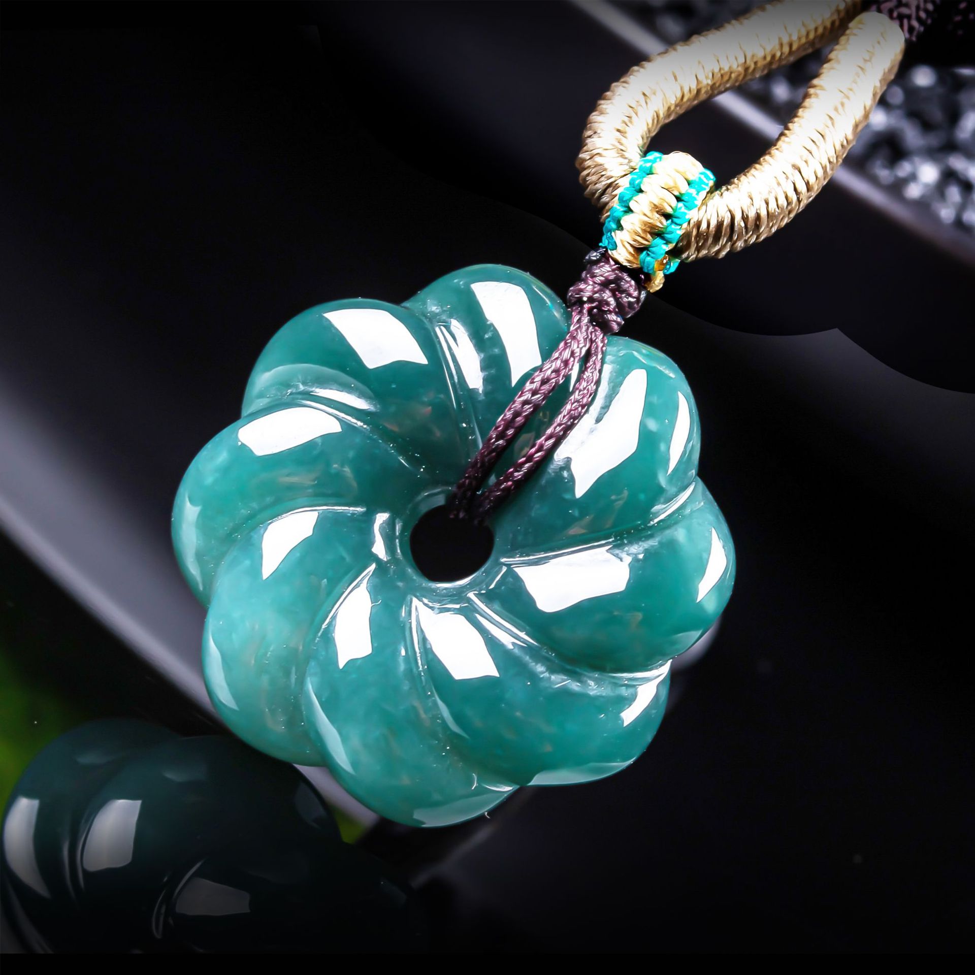 Women'S Accessories Jewelry - Natuurlijke Birmese Jadeiet Bloemhanger Ketting Accessoires