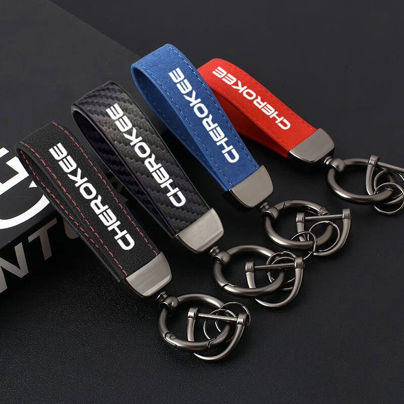 Women'S Jeep Accessories - 4 Kleuren Pu Lederen Sleutelhanger Zakelijke