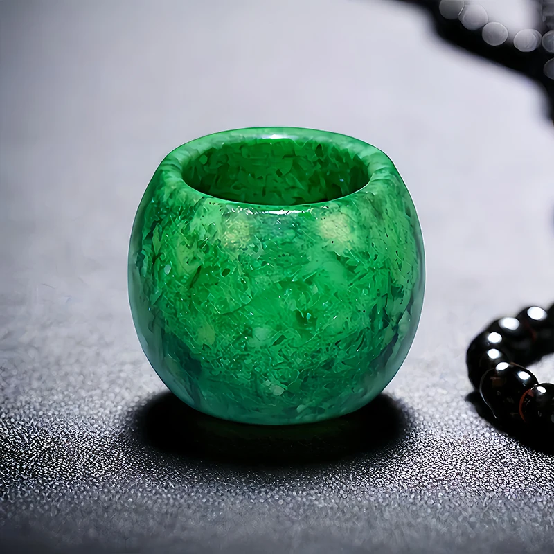 Women'S Accessories Rings - 22Mm Groene Echte Jade Ringen Voor