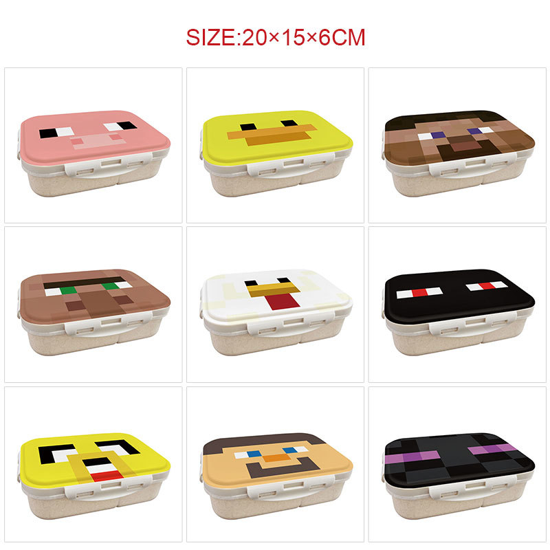 Women Accessories Holder - Minecrafted 3-delige geïsoleerde lunchbox in Japanse