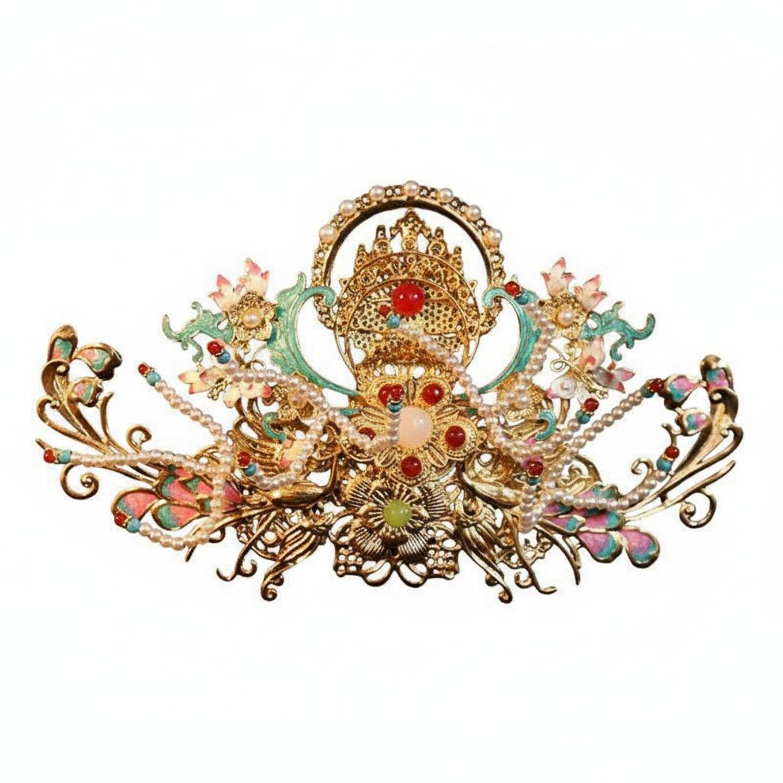 Women Accessories Aesthetic - Traditionele Chinese haarkroon Feërieke esthetiek Traditioneel