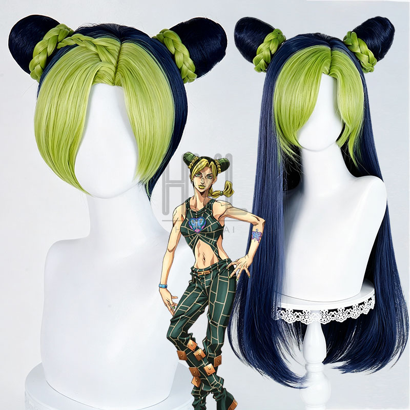 Women'S Yellow Accessories - Anime JOJO Jolyne Cujoh Cosplay Pruik