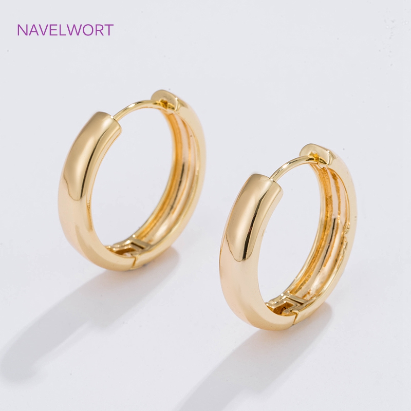Wrap Ring Gold - 6 maten vergulde cirkelvormige oorringen vrouwelijk