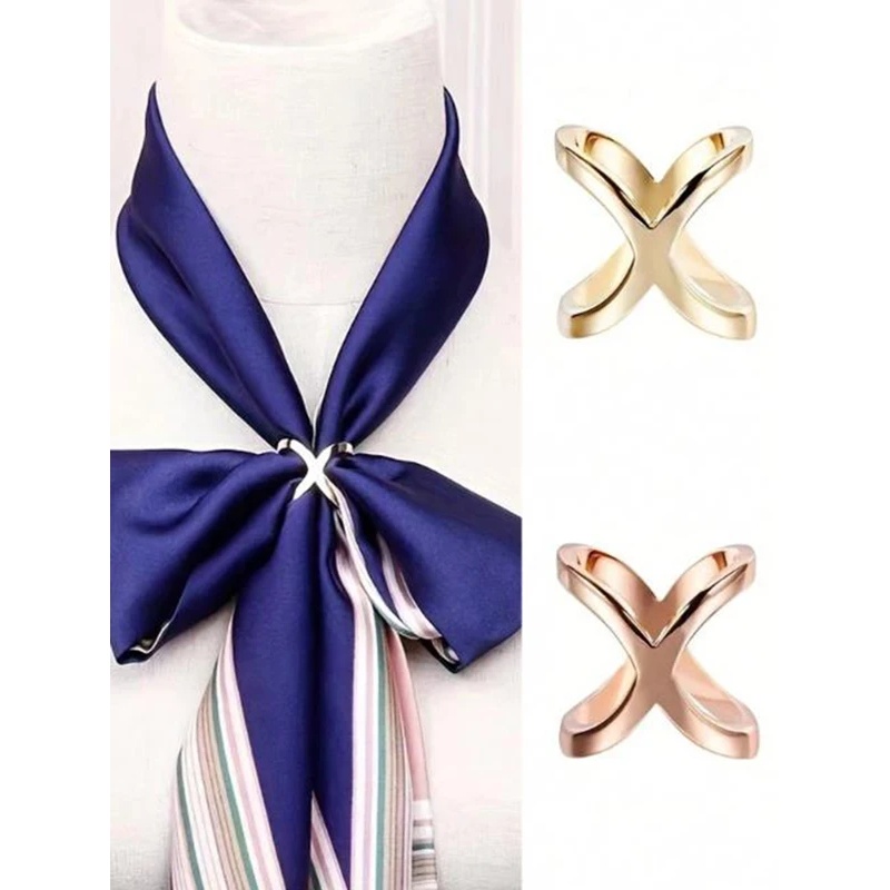 Women Accessories Holder - Nieuwe Kruis Sjaal Clip X-Vormige Metalen