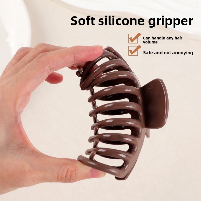 Women Accessories Dropshipping - Zachte siliconen haarklem met haaienvorm, veilig,