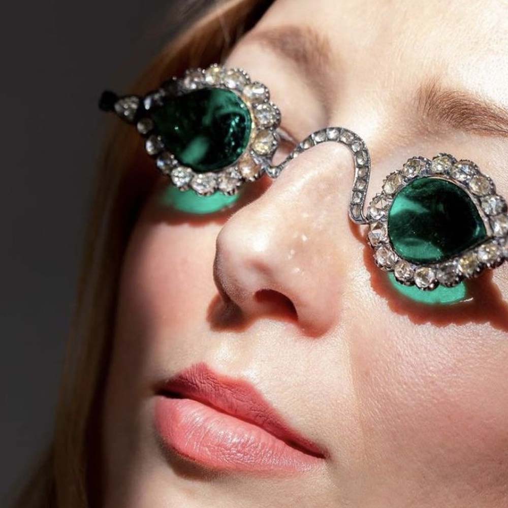 Women Accessories Dropshipping - Steenmans Groene Water Drop Zonnebril Frame
