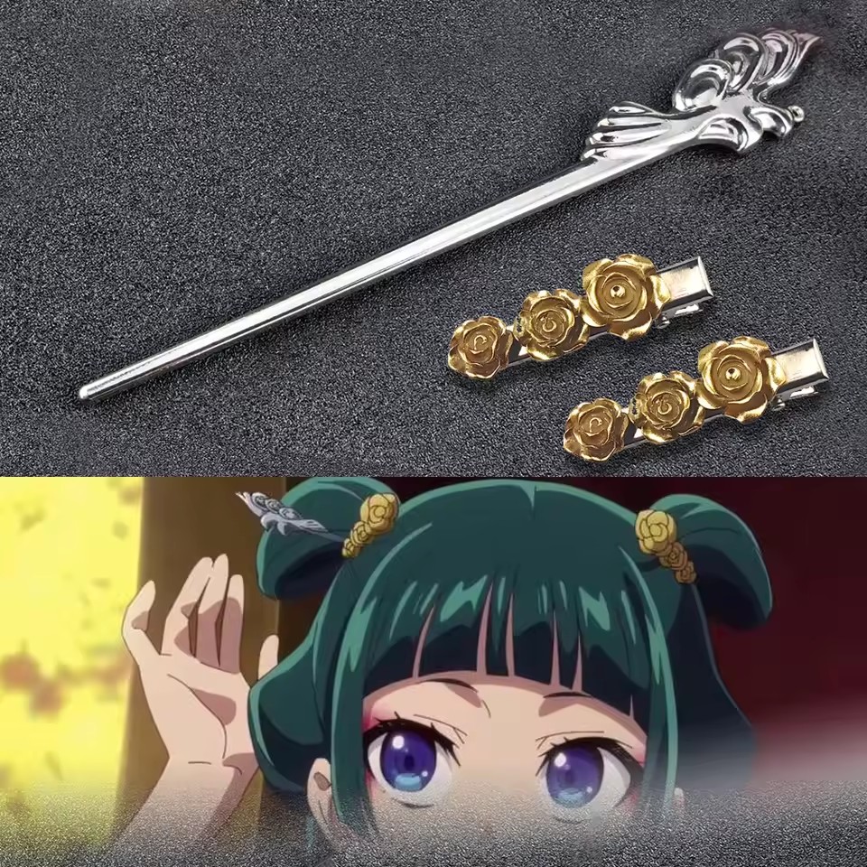 Women Accessories Aesthetic - Apotheker Diaries Legering Haarspelden Anime Cosplay