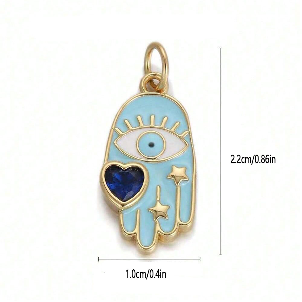 1PC koperen zirkoon vergulde h - Evil Eye Bracelet recensie en prijs
