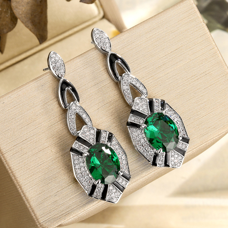 Art Deco ovaal geslepen smarag - Women Jewelry Accessories For Black Dress recensie en prijs