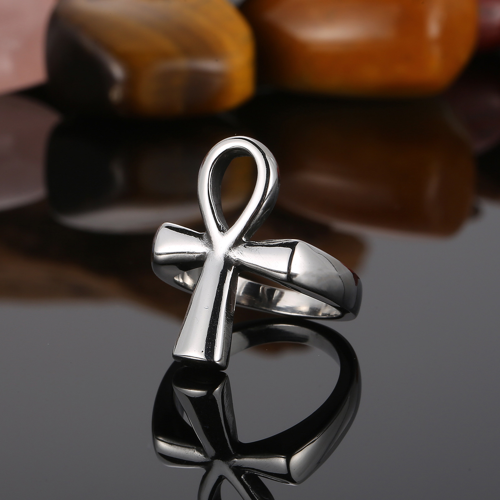 Haoyi Rvs Egypte Cruz Ring Voo - Women Accessories Bd recensie en prijs