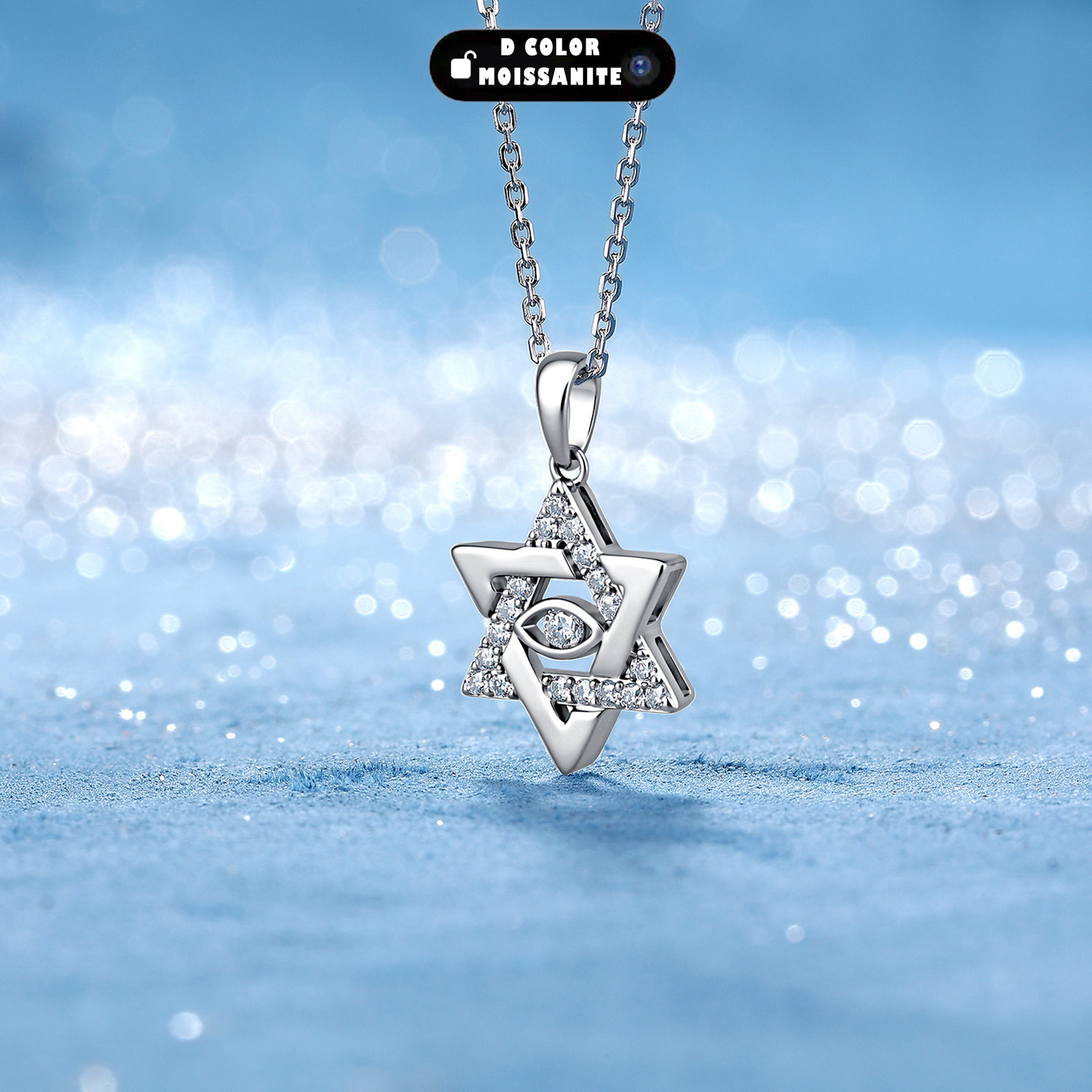 0.33CTW Moissanite Davidster h - Evil Eye Bracelet recensie en prijs