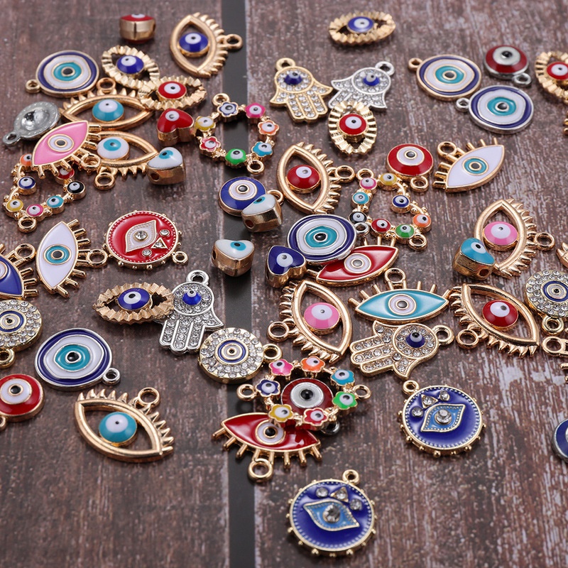 30 stks Mix Legering Gekleurde - Evil Eye Bracelet recensie en prijs