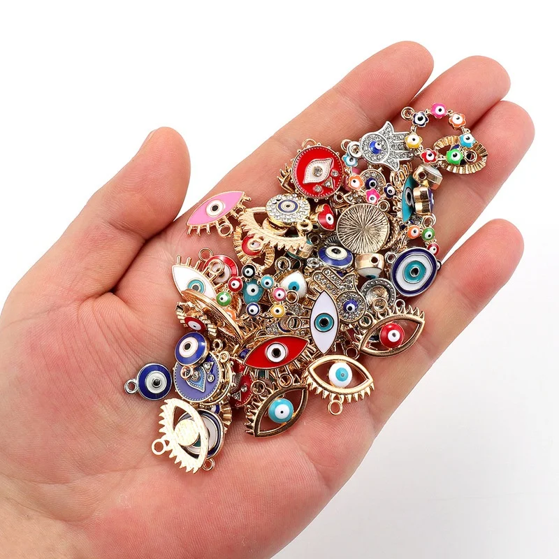 30 stks Mix Legering Gekleurde - Evil Eye Bracelet recensie en prijs