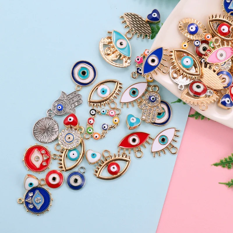 30 stks Mix Legering Gekleurde - Evil Eye Bracelet recensie en prijs