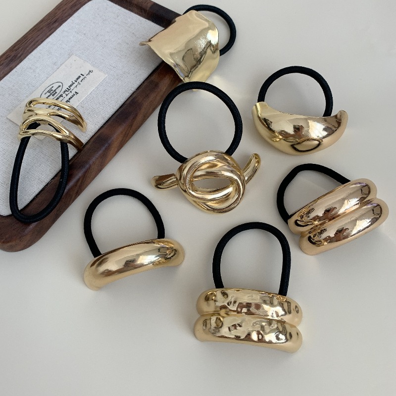 Metallic geometrische haarelas - Wrap Ring Gold recensie en prijs