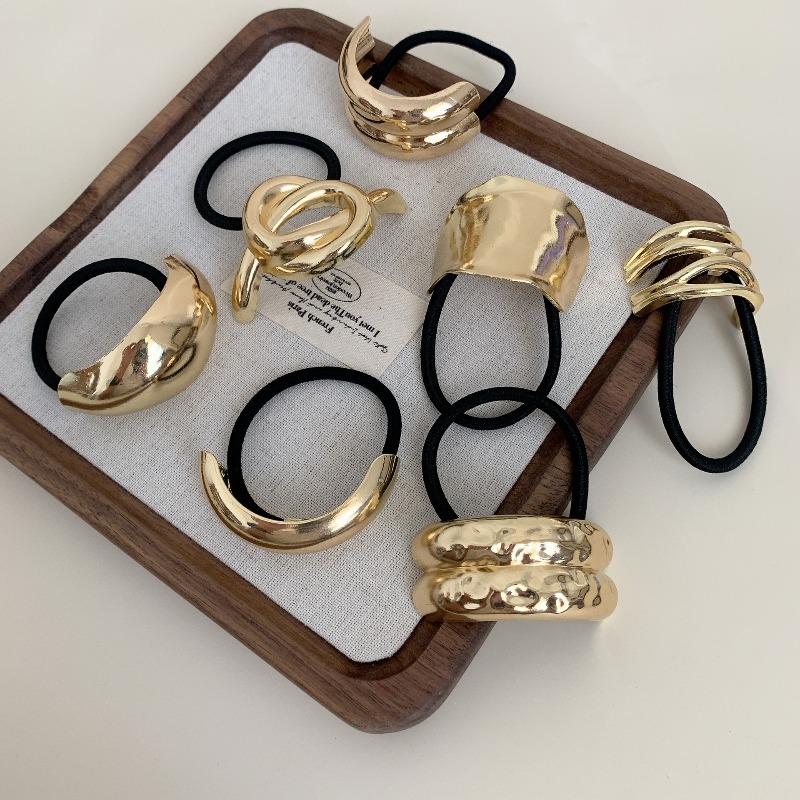 Metallic geometrische haarelas - Wrap Ring Gold recensie en prijs