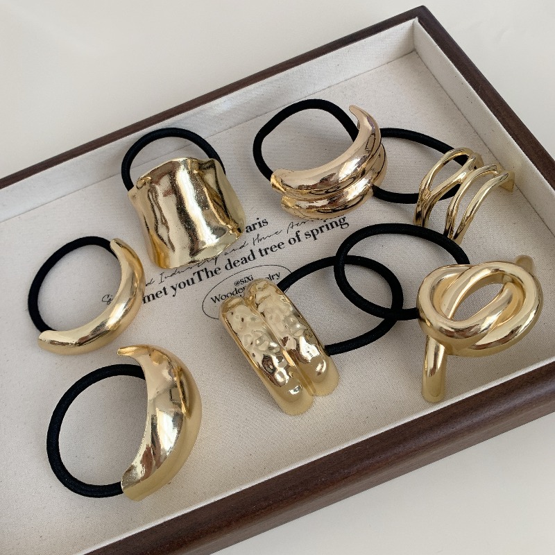 Metallic geometrische haarelas - Wrap Ring Gold recensie en prijs