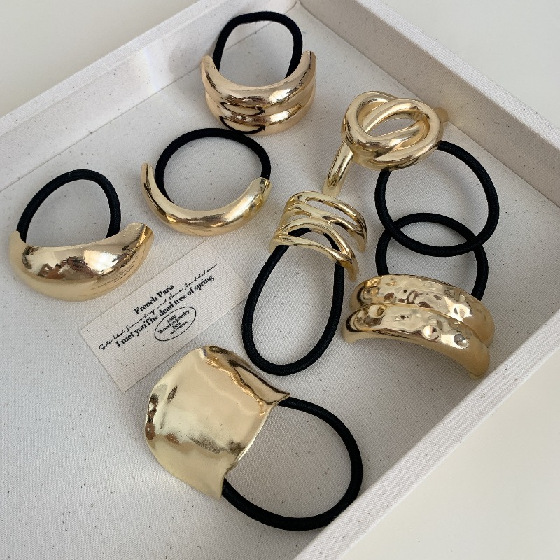 Metallic geometrische haarelas - Wrap Ring Gold recensie en prijs