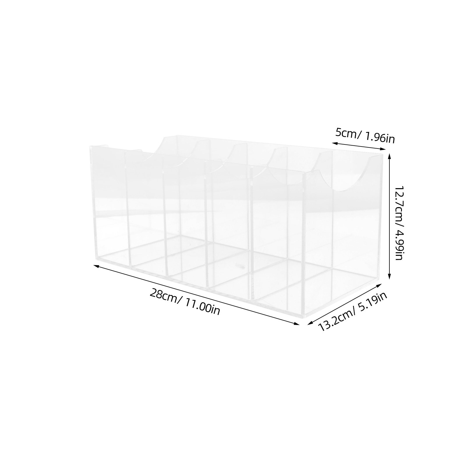 5-vakken transparante riemenor - Women Accessories Holder recensie en prijs