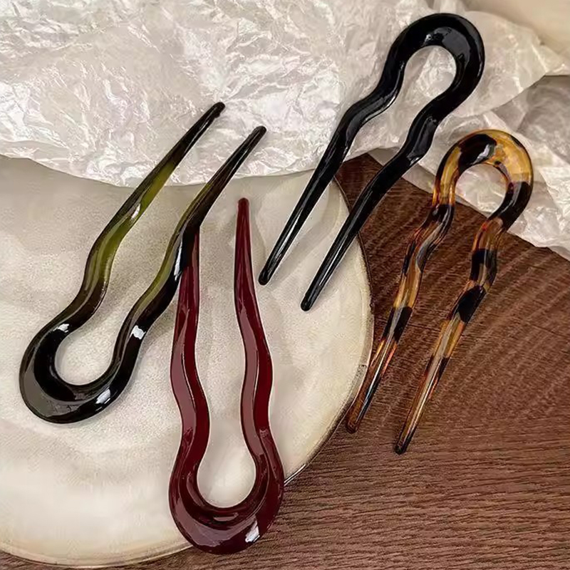Elegante acryl U-vormige haars - Women Accessories Aesthetic recensie en prijs