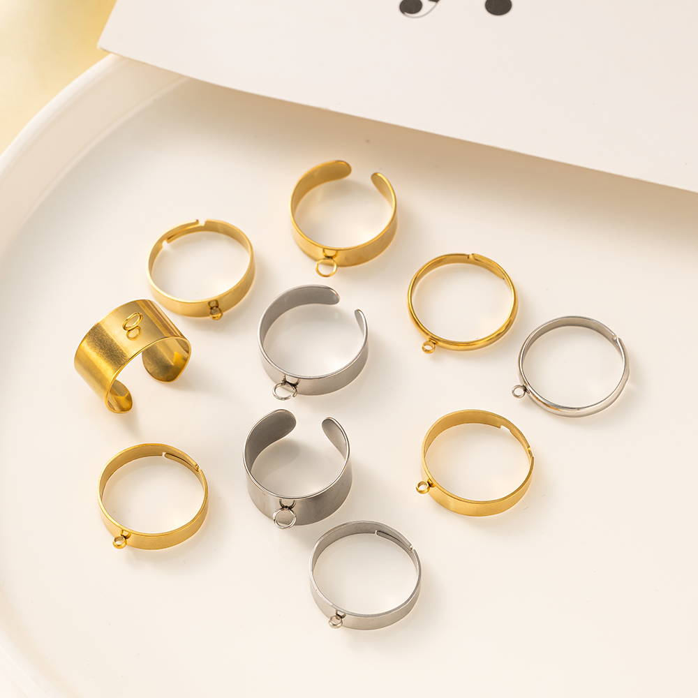 5 stks/partij Rvs Goud Kleur O - Women'S Accessories Rings recensie en prijs