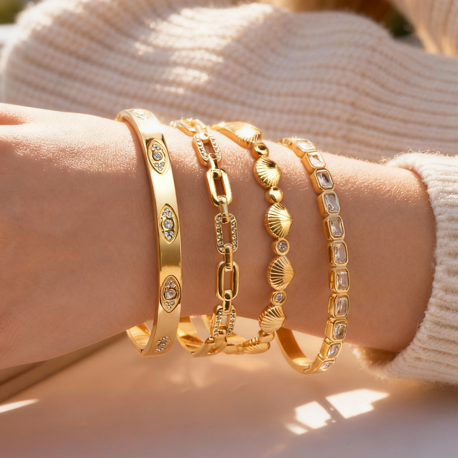 14K vergulde armbanden voor vr - Evil Eye Bracelet recensie en prijs