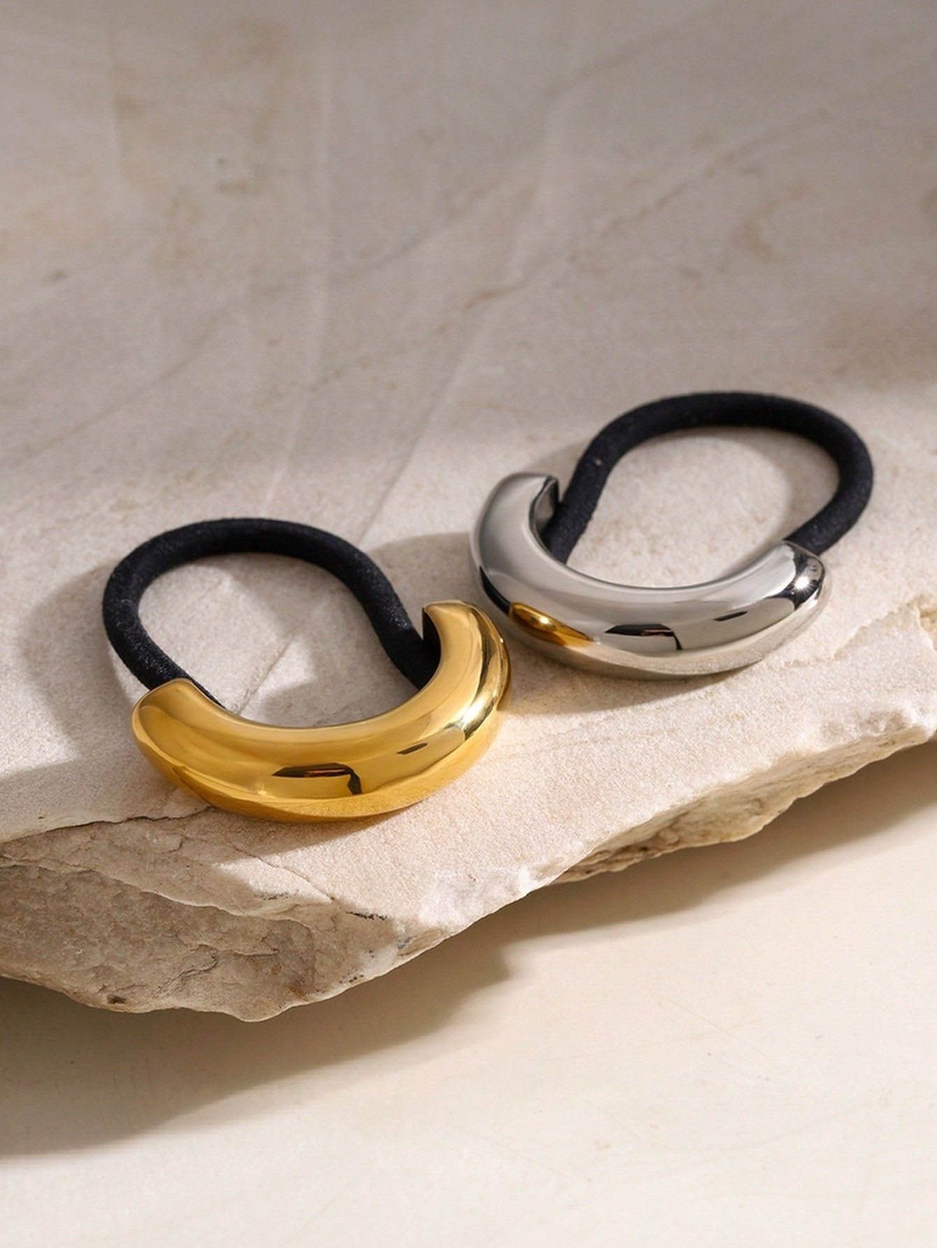 Gouden metalen haarband voor d - Wrap Ring Gold recensie en prijs